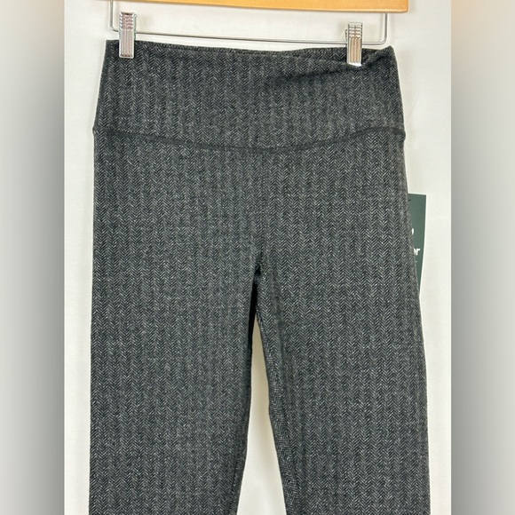 Glyder Woman’s Small Sultry Black Herringbone Leggings High Waist New wi… - Picture 3 of 11